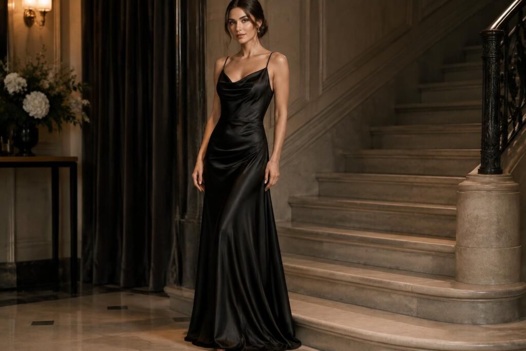élégante et intemporelle, la robe de soirée noire sublime toutes les silhouettes. découvrez comment adopter ce classique incontournable pour vos événements.